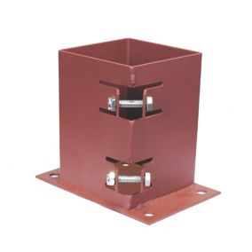 Blooma Bolt-down Flush Steel Post support (W)105mm