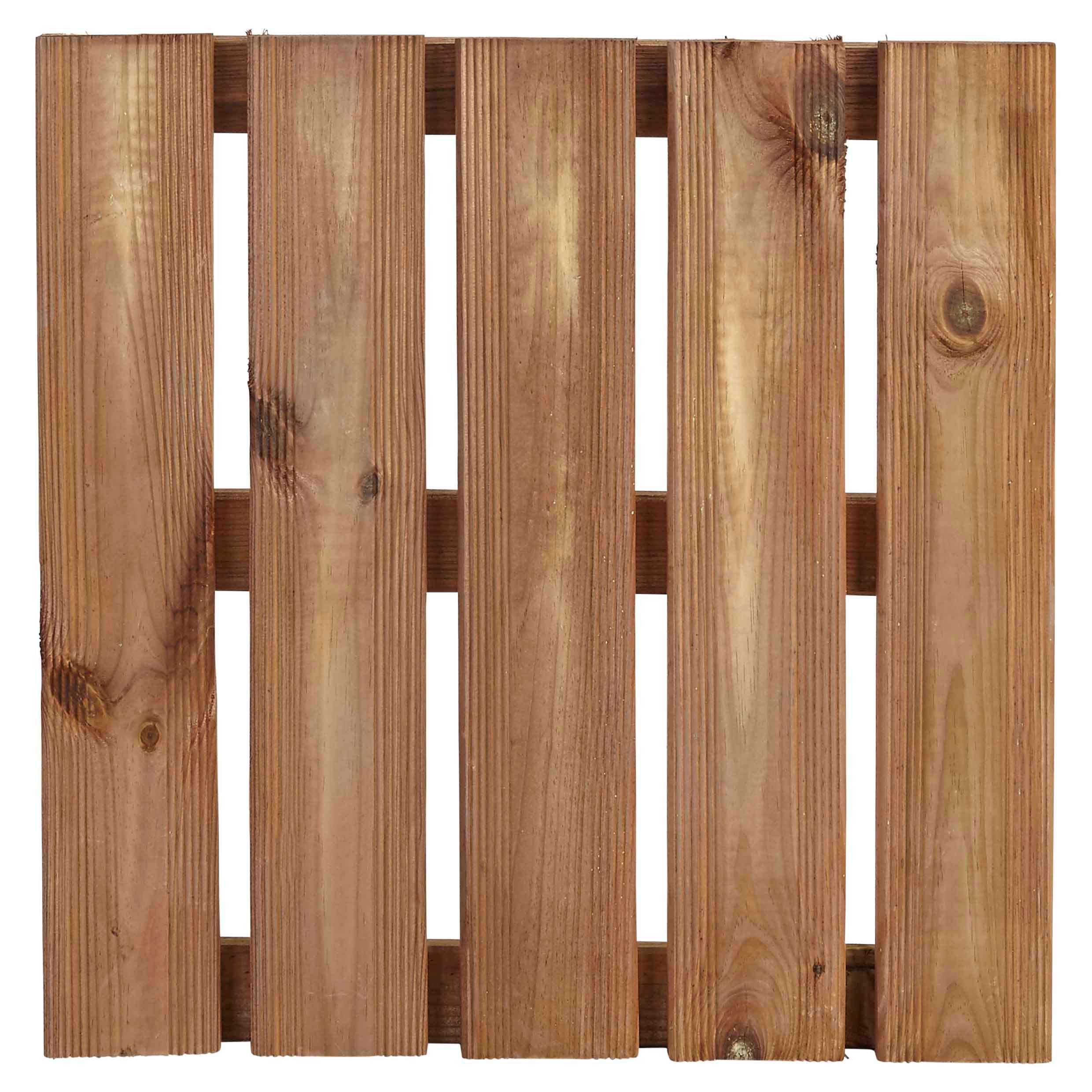 Blooma Brantas Brown Wooden Deck tile (L)50cm (W)50cm (T)40mm