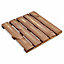 Blooma Brantas Brown Wooden Deck tile (L)50cm (W)50cm (T)40mm