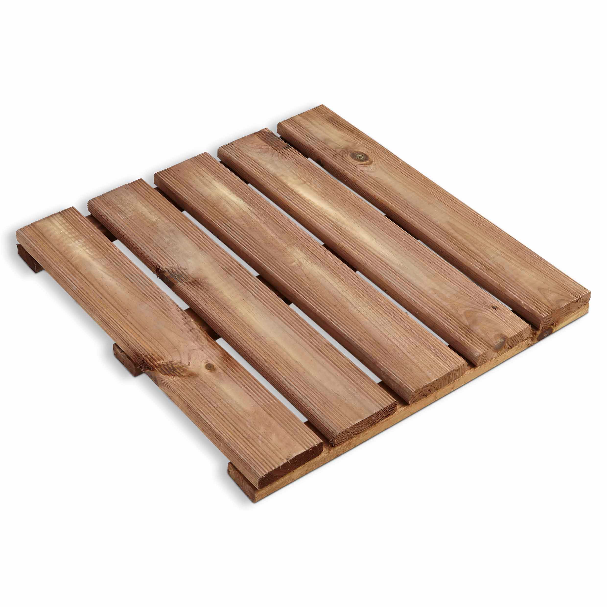 Blooma Brantas Brown Wooden Deck tile (L)50cm (W)50cm (T)40mm