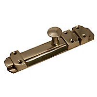 Blooma Brass effect Metal Flat Door bolt (L)152mm (W)32mm