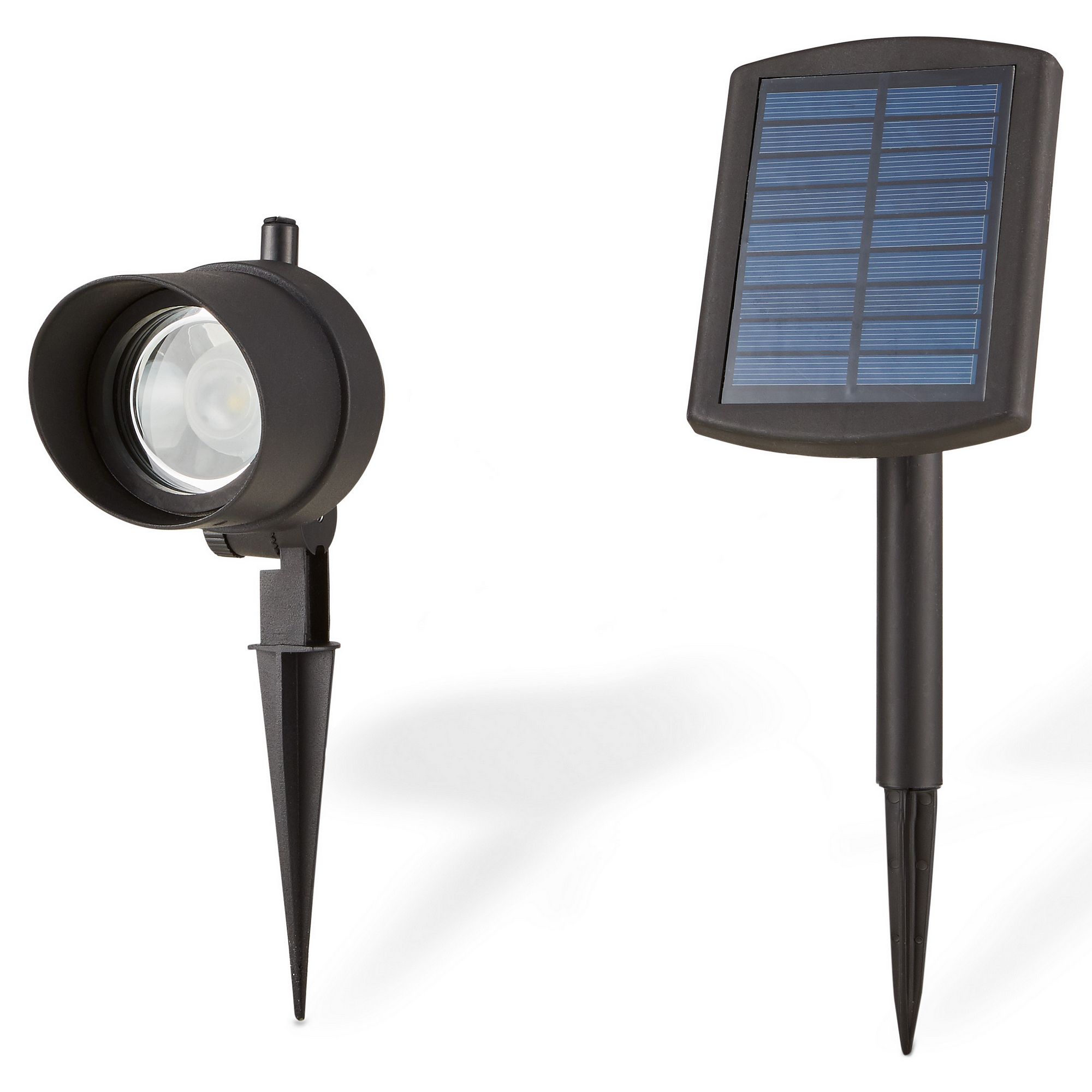 Blooma Bridger Black Solar-powered LED Outdoor Spike light