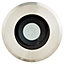 Blooma Brockton Brushed Silver effect Mains-powered Neutral white LED Round Decking light