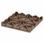 Blooma Brown Composite Deck tile (L)40cm (W)40cm (T)45mm