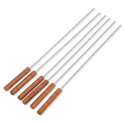 Blooma Brown & grey Stainless steel & wood Barbecue tool set