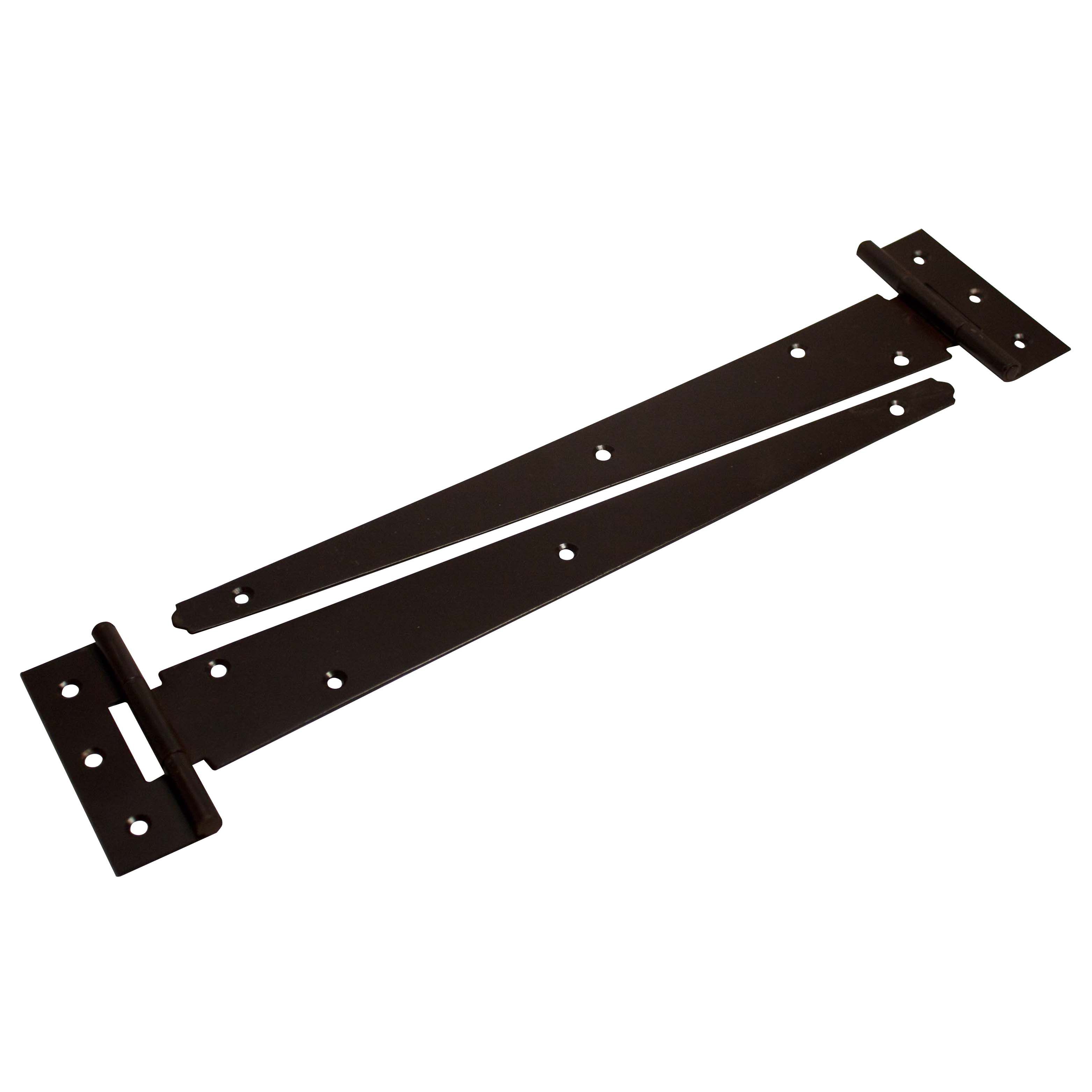 Blooma Brown Steel Tee hinge (L)304mm, Pack of 2 DIY at B&Q