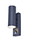 Blooma Candiac Adjustable Matt Graphite Mains-powered LED Outdoor Wall light 760lm (Dia)6cm