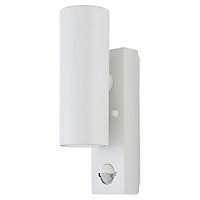 Blooma Candiac Adjustable Matt White Mains-powered LED Outdoor Wall light 760lm (Dia)6cm