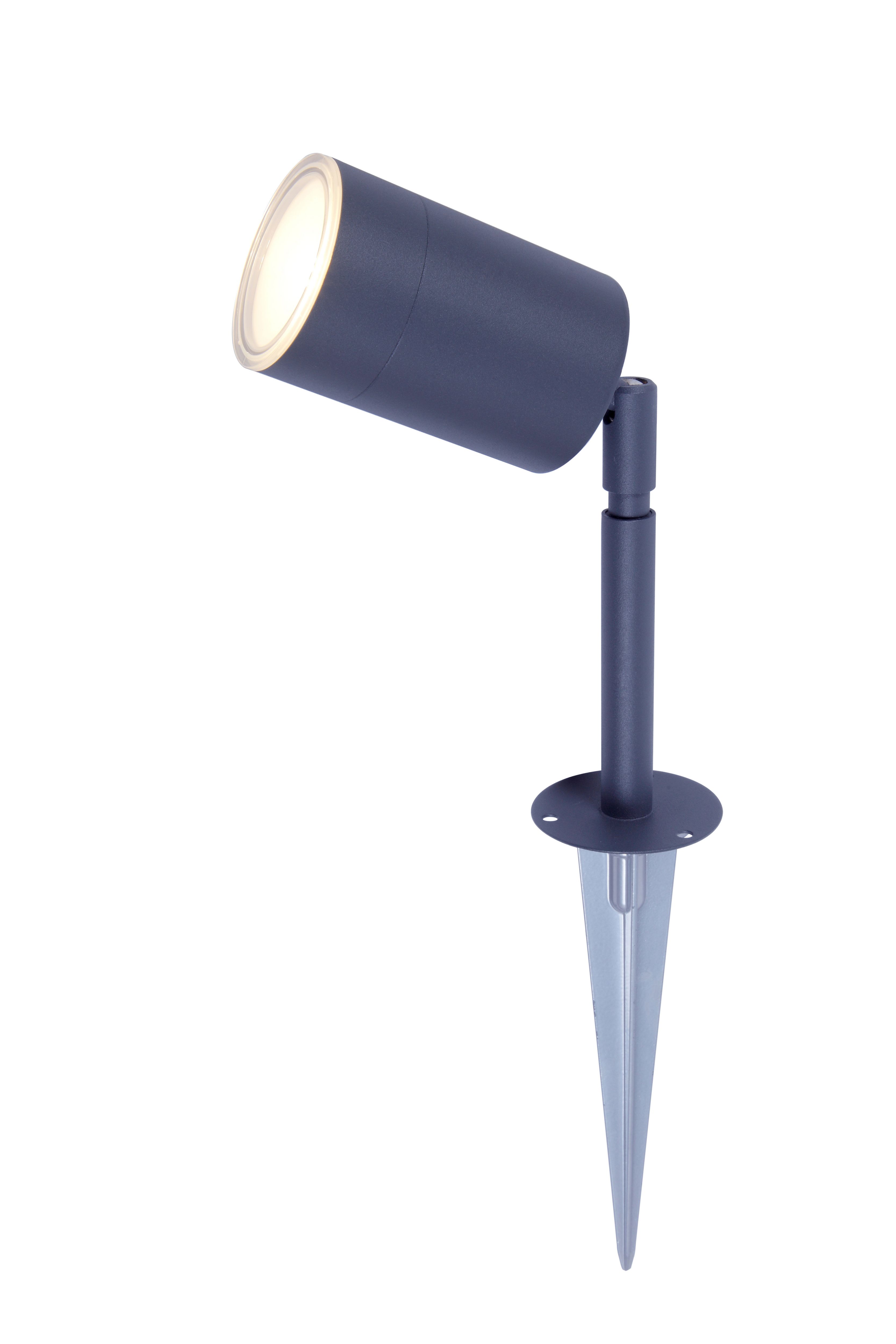 Blooma Candiac Matt Charcoal LED Spike light (D)60mm