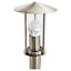 Blooma Chignik Silver effect Mains-powered 1 lamp Halogen Post light (H)500mm