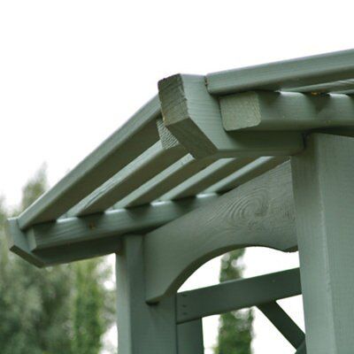 Blooma Chiltern Lattice Corner arbour, (H)2100mm (W)1580mm (D)1580mm - Assembly required