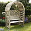 Blooma Chiltern Round Arbour, (H)1990mm (W)1340mm (D)800mm - Assembly required