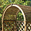 Blooma Chiltern Round top Arbour, (H)1990mm (W)1340mm (D)800mm - Assembly required