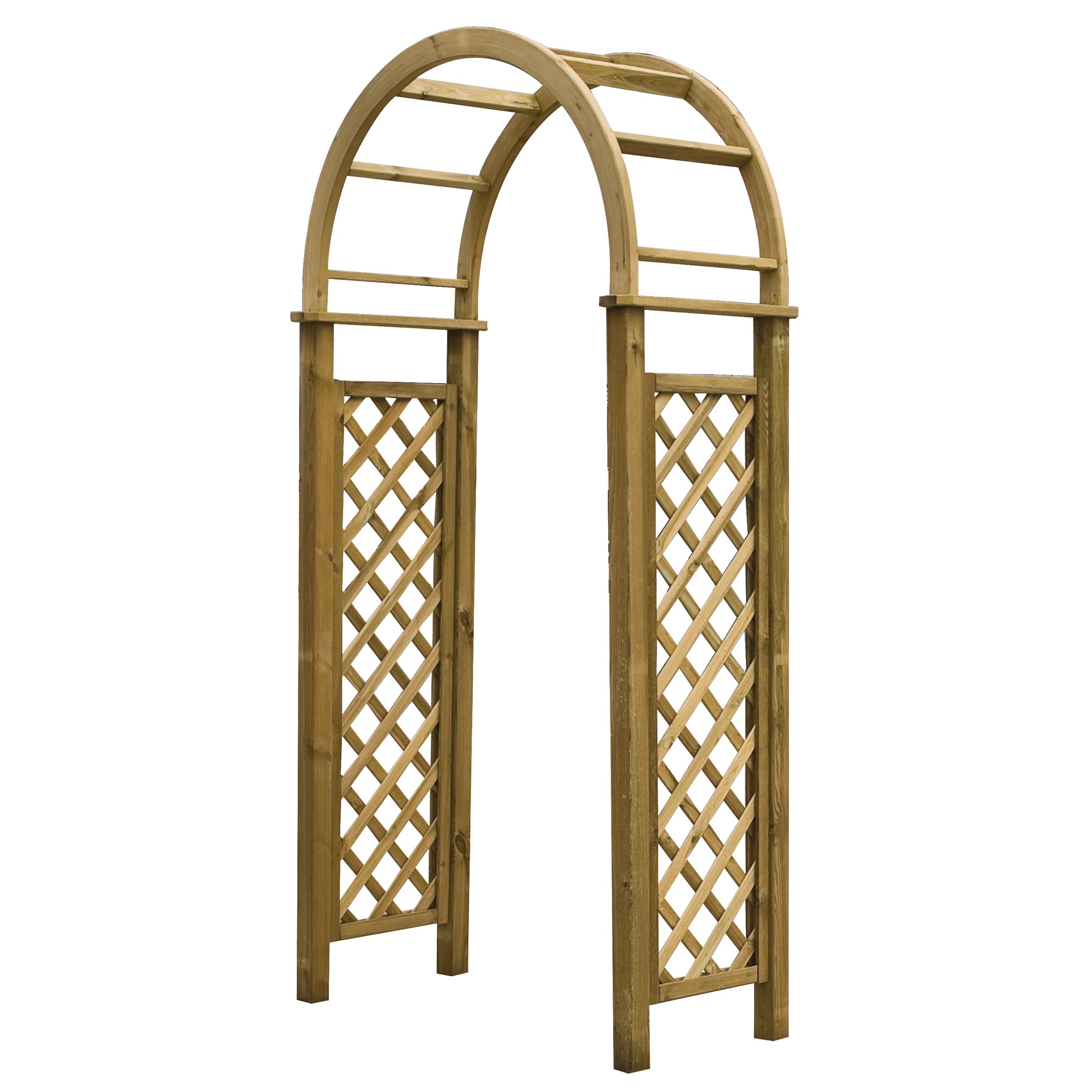 Blooma Chiltern Round top Softwood Arch - Assembly service included