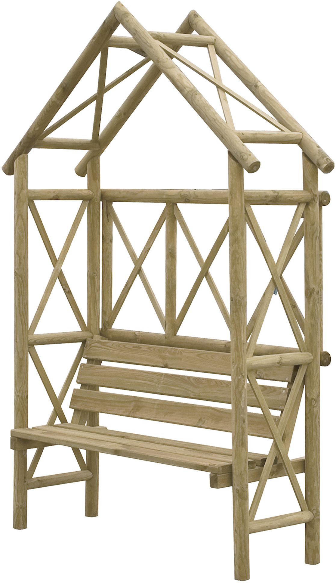 blooma cottage apex softwood arbour diy at b q