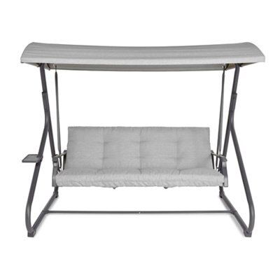 Blooma Cranbrook Grey Swing bench DIY at B Q