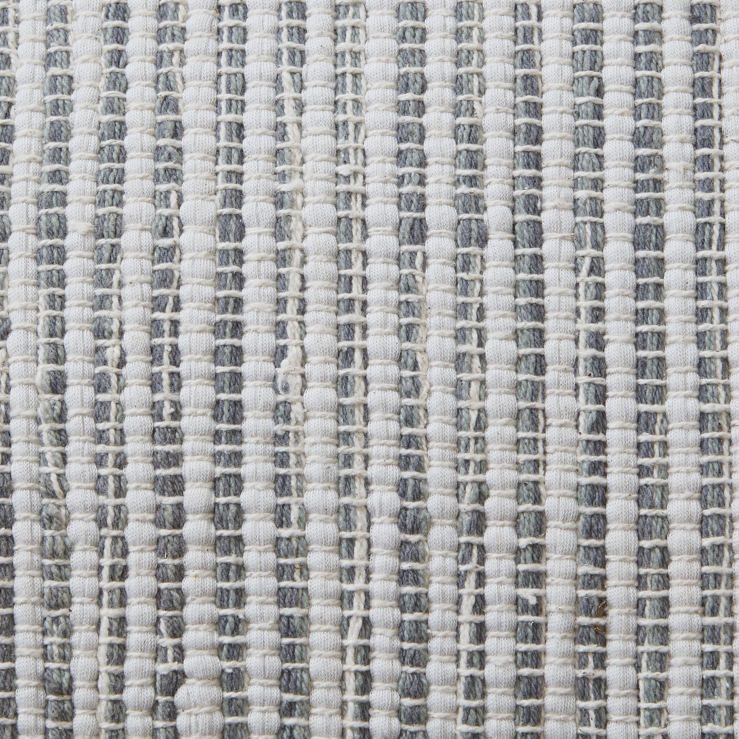 Blooma Crochet stitch Grey Square Pouffe