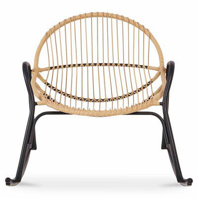 Blooma Cuba Cream Wooden Rocking Chair