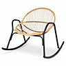 Blooma Cuba Wooden Cream Rocking Chair