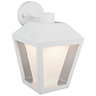Blooma Dalton White Mains-powered LED Outdoor Wall light 460lm