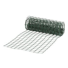 Blooma Dark green PVC-coated High-density polyethylene (HDPE) Mesh fencing, (L)5m (W)0.5m