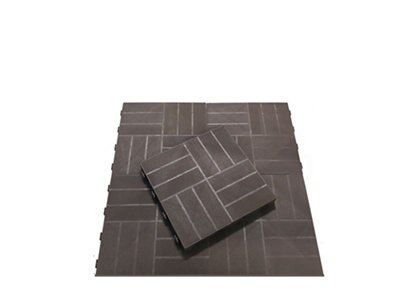 Blooma Deck tile (L)40cm (W)40cm (T)45mm, Pack of 4