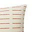 Blooma Denia Mango & off white Dash Outdoor Cushion (L)50cm x (W)70cm