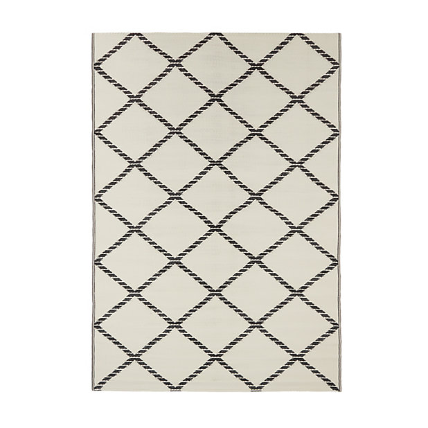 Blooma Diamond Birch Moonless Night, Outdoor Rugs For Patios B And Q
