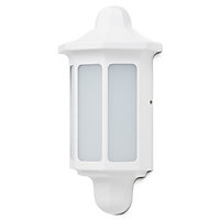 Blooma Dunham Matt White Mains-powered LED Outdoor Lantern Wall light 580lm