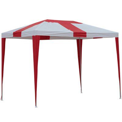 Blooma England Red Rectangular Gazebo, (W)2.98m (D)1.99m | DIY at B&Q