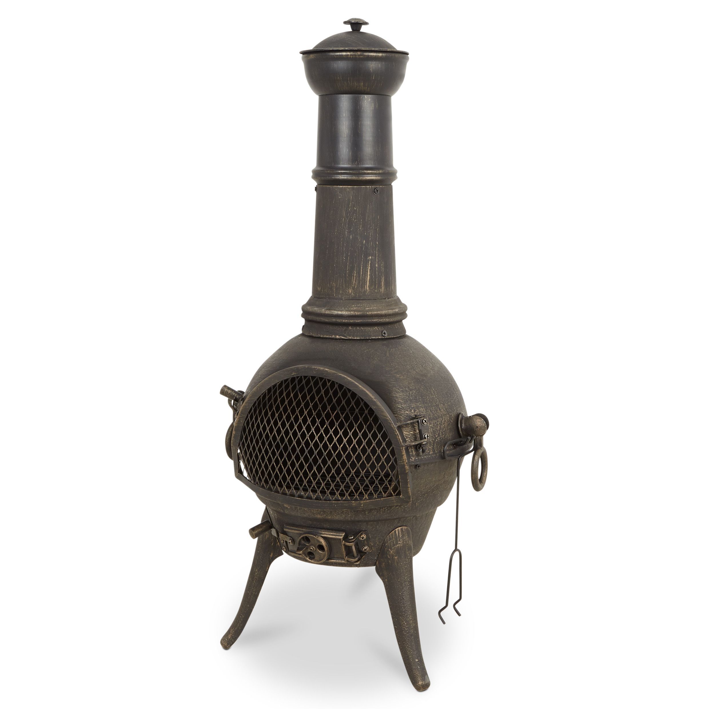 Blooma Etinas Cast iron & steel Chiminea