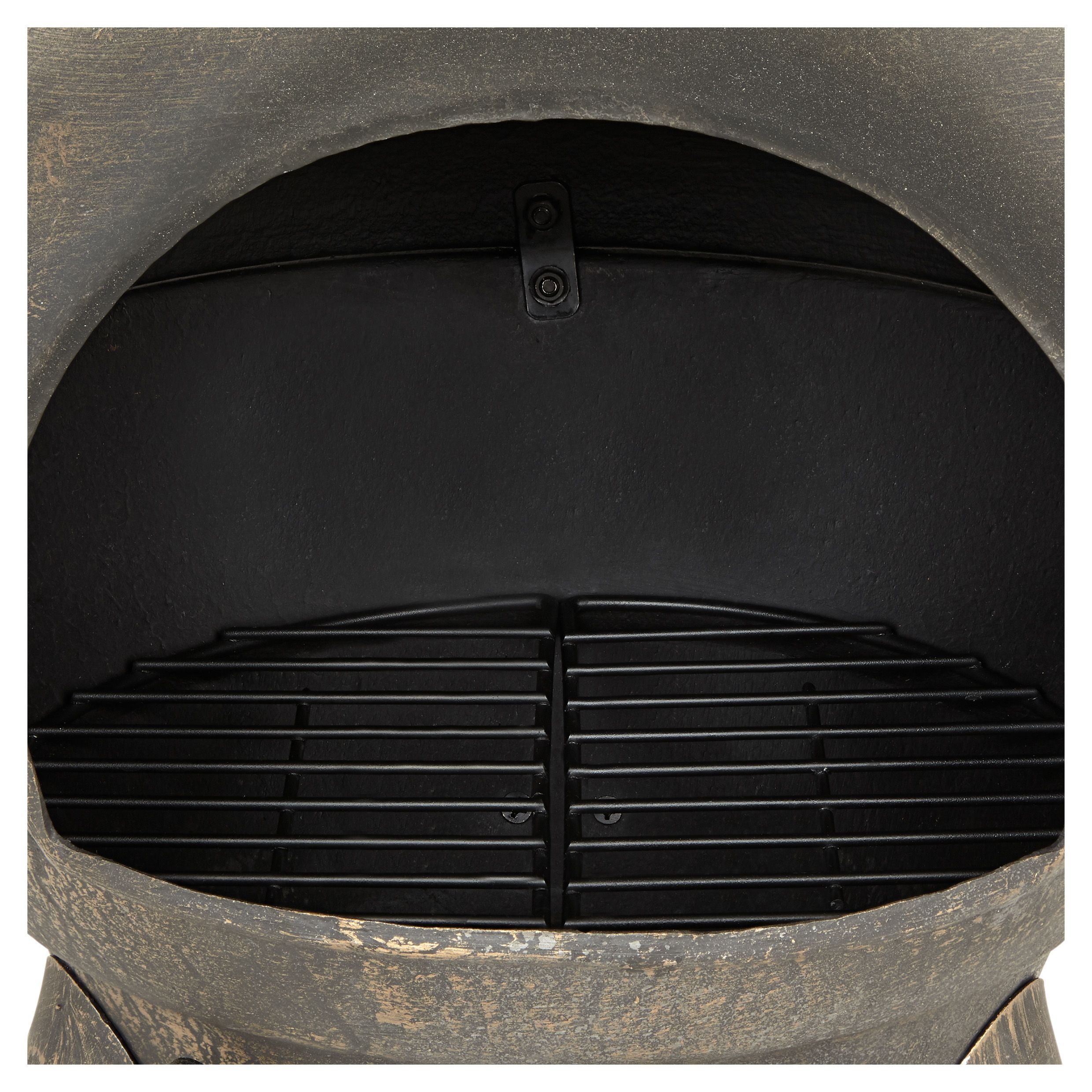 Blooma Etinas Cast iron & steel Chiminea