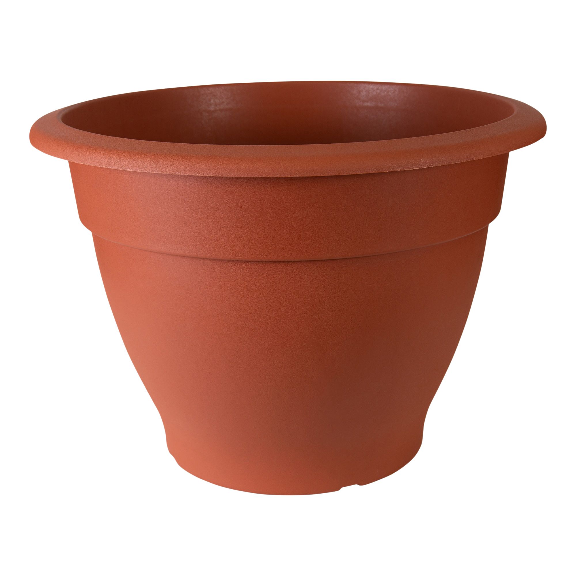 Blooma Florus Brown Plastic Bell Circular Plant pot (Dia) 46cm, (H)34cm, 35.9L