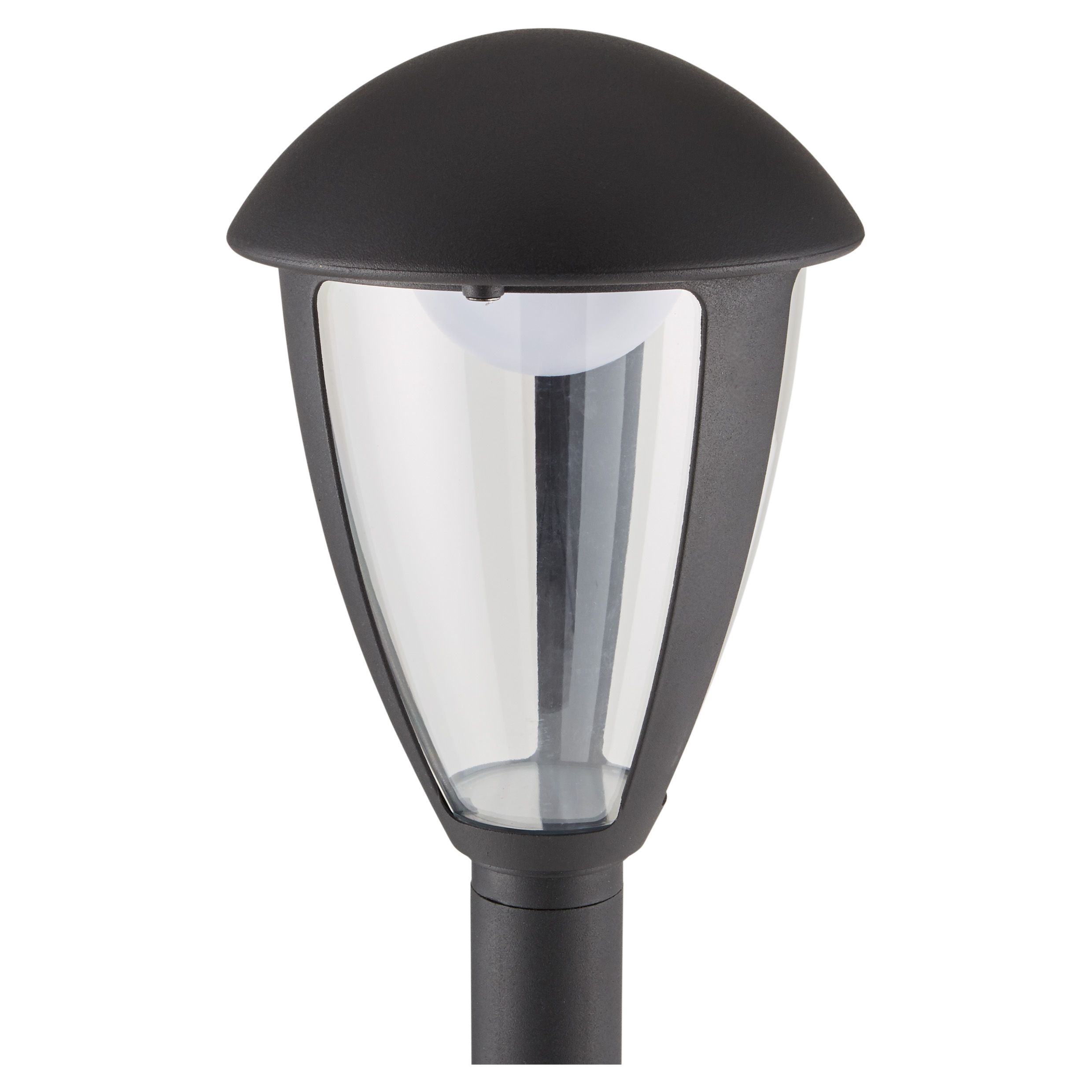 Blooma Fredericton Black Mains-powered 1 lamp LED 4 faces Lamp post (H)1000mm