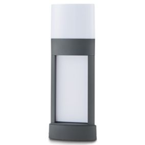 Blooma Gakona Charcoal grey Mains-powered 1 lamp LED Post light (H)445mm