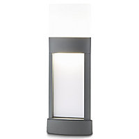 Blooma Gakona Charcoal grey Mains-powered 1 lamp LED Post light (H)445mm