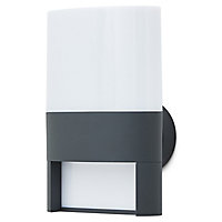 Blooma Gakona Matt Charcoal grey Mains-powered LED Outdoor Wall light 750lm