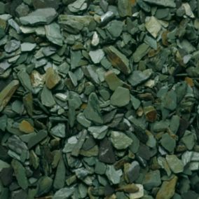 Blooma Green 20mm Slate Decorative chippings, Large Bag