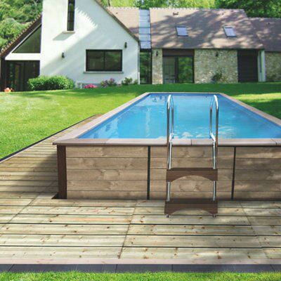 Blooma Green Deck tile (L)118cm (W)39cm (T)73mm