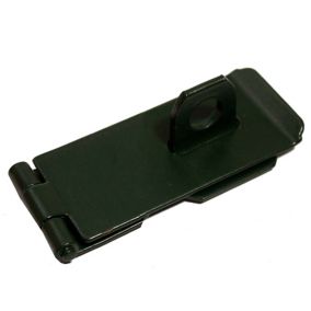 Blooma Green Powder-coated Steel Hasp & staple, (L)76mm