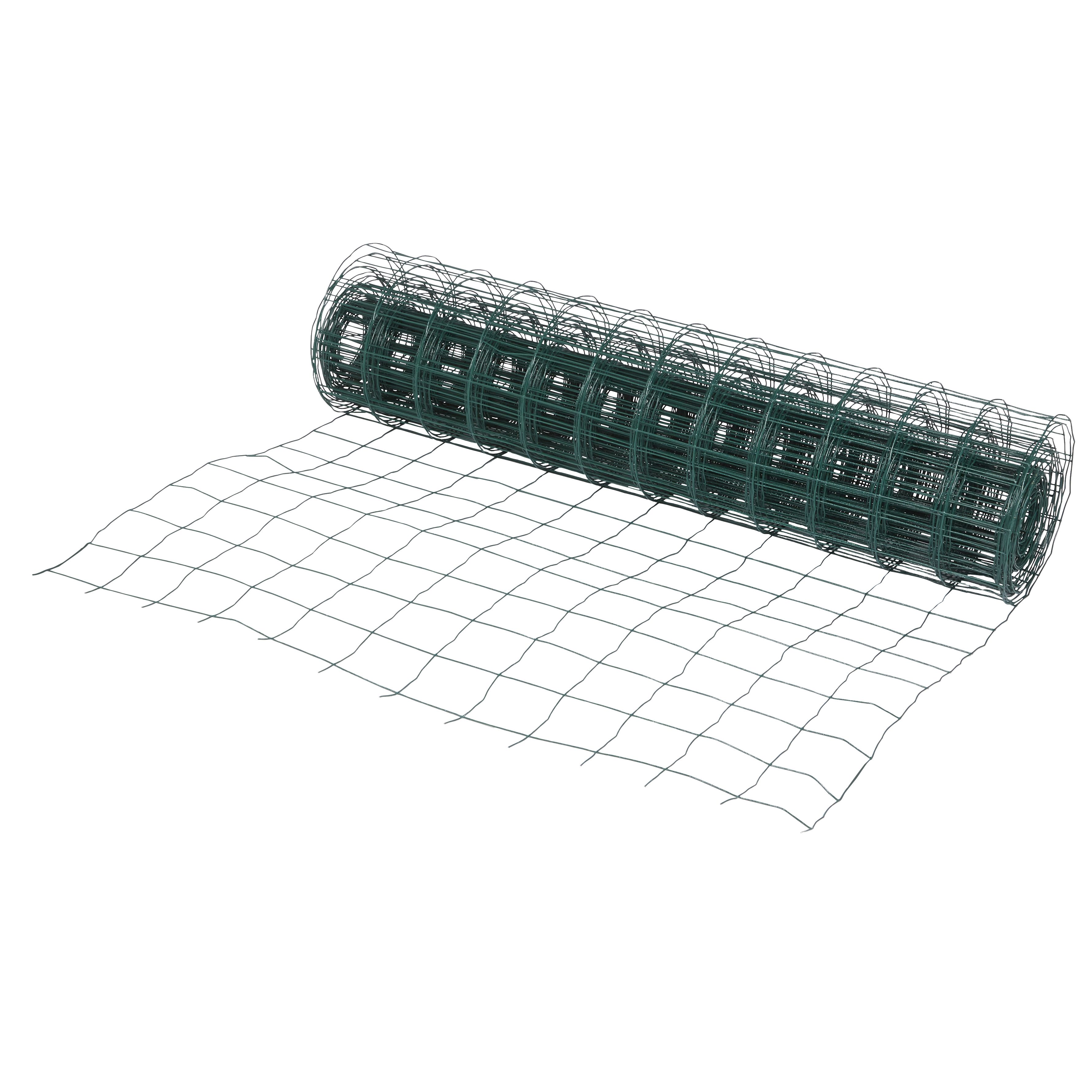 Blooma Green PVCcoated Steel Wire mesh fencing, (L)20m (W)1.2m DIY