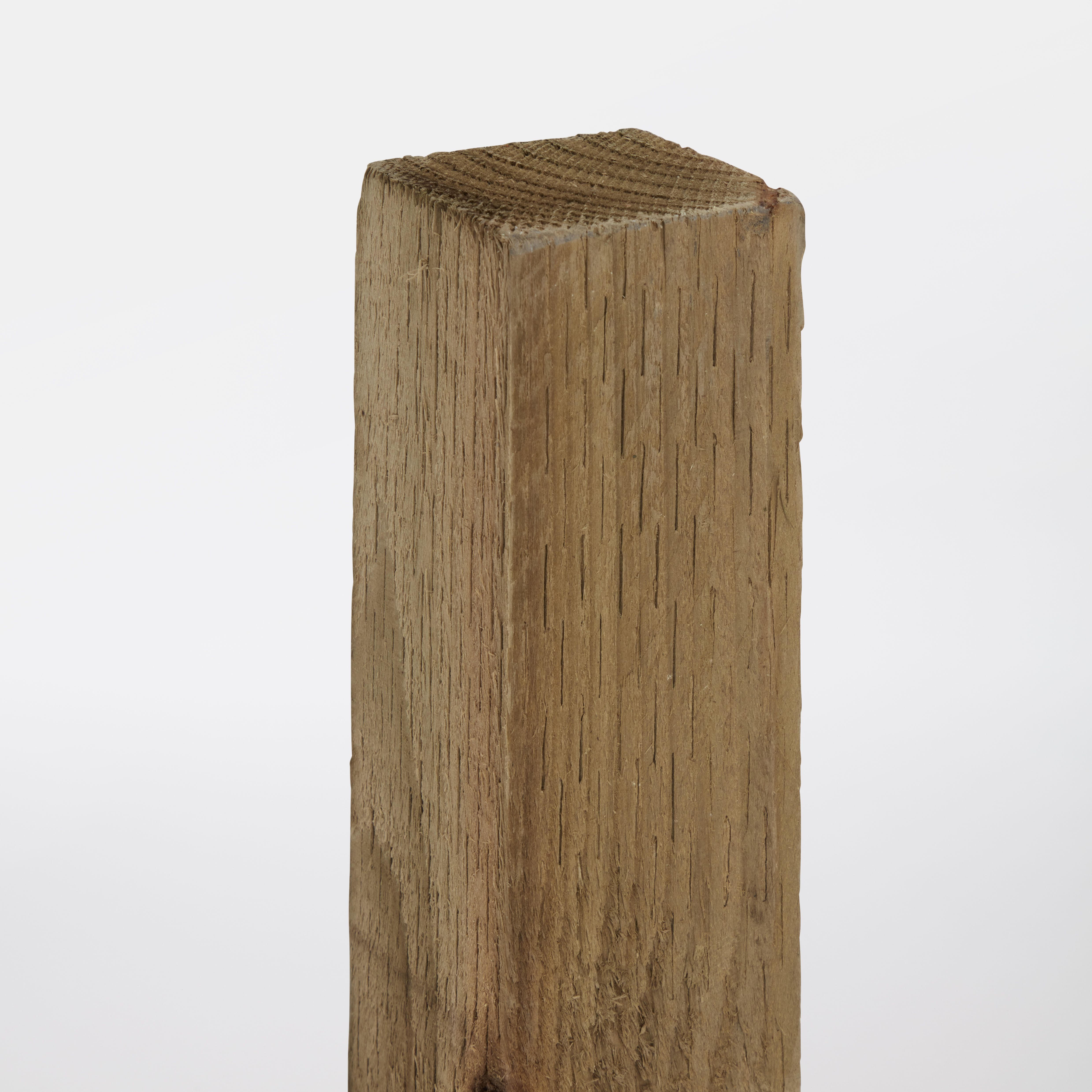 Blooma Green Square Wooden Fence post (H)2.4m (W)75mm
