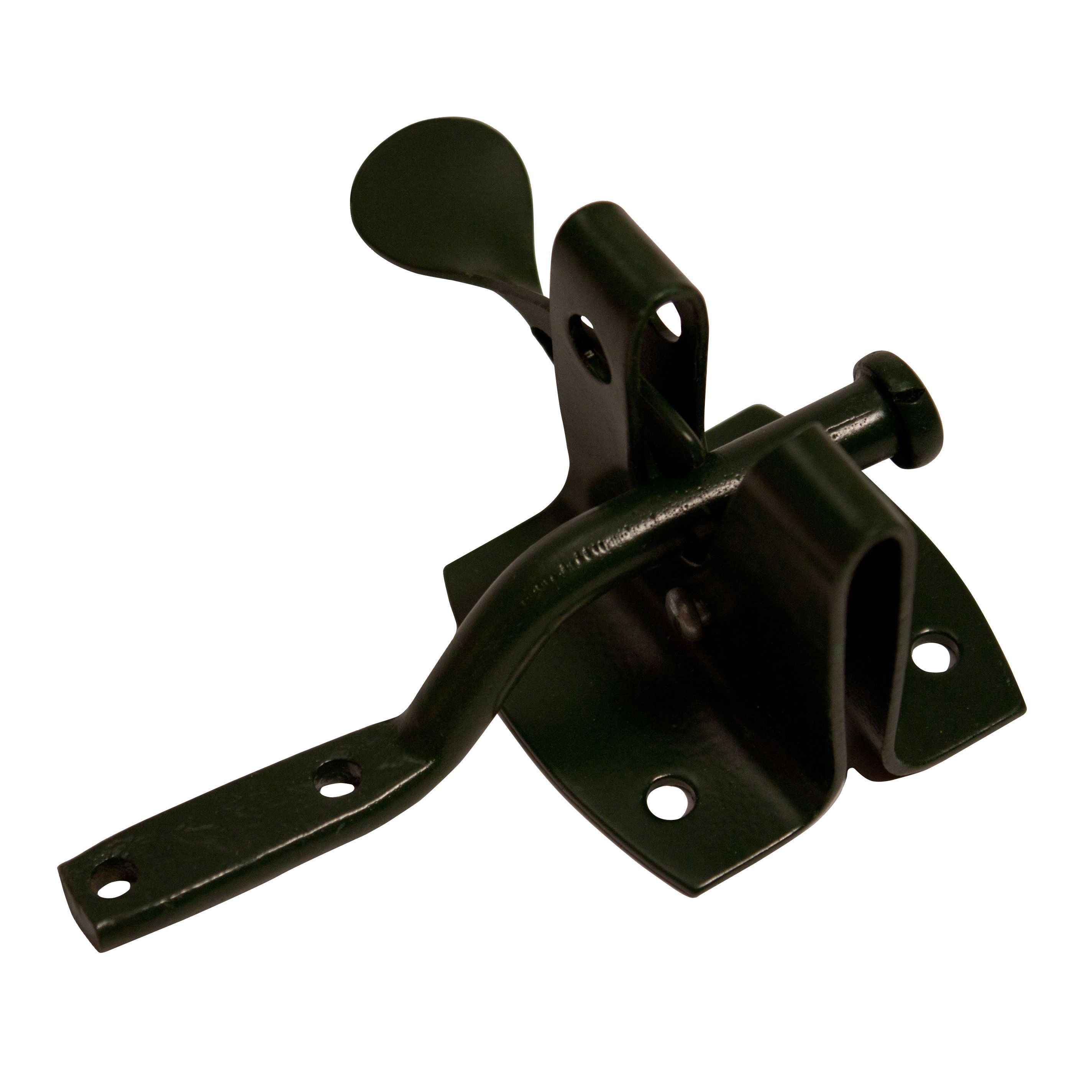 Blooma Green Steel Gate latch, (L)50mm DIY at B&Q