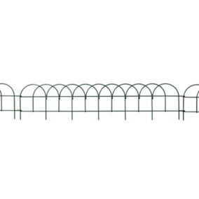 Blooma Green Steel Lawn edging (H)15cm (L)0.67m