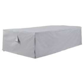 Blooma Large Grey Rectangular Table cover 60cm H 120cm W 240cm