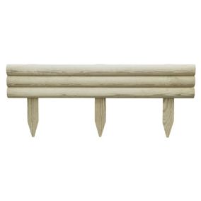 Blooma Gydan Pine Horizontal log edging (H)20cm (L)1m