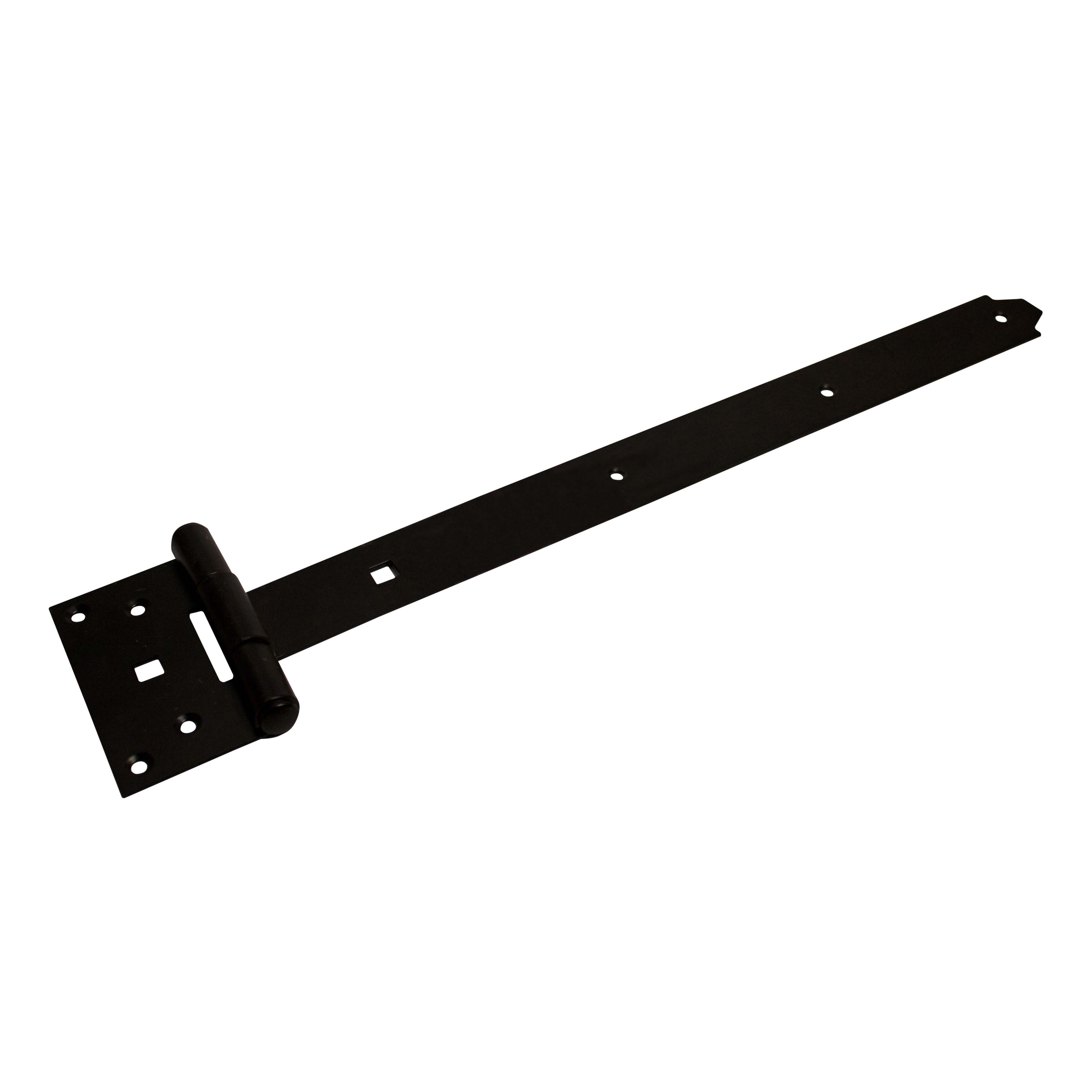 Blooma Heavy duty Black Steel Tee hinge (L)400mm DIY at B&Q