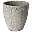 Blooma Hoa Light grey Terrazzo effect Fibreclay Circular Plant pot (Dia)41cm