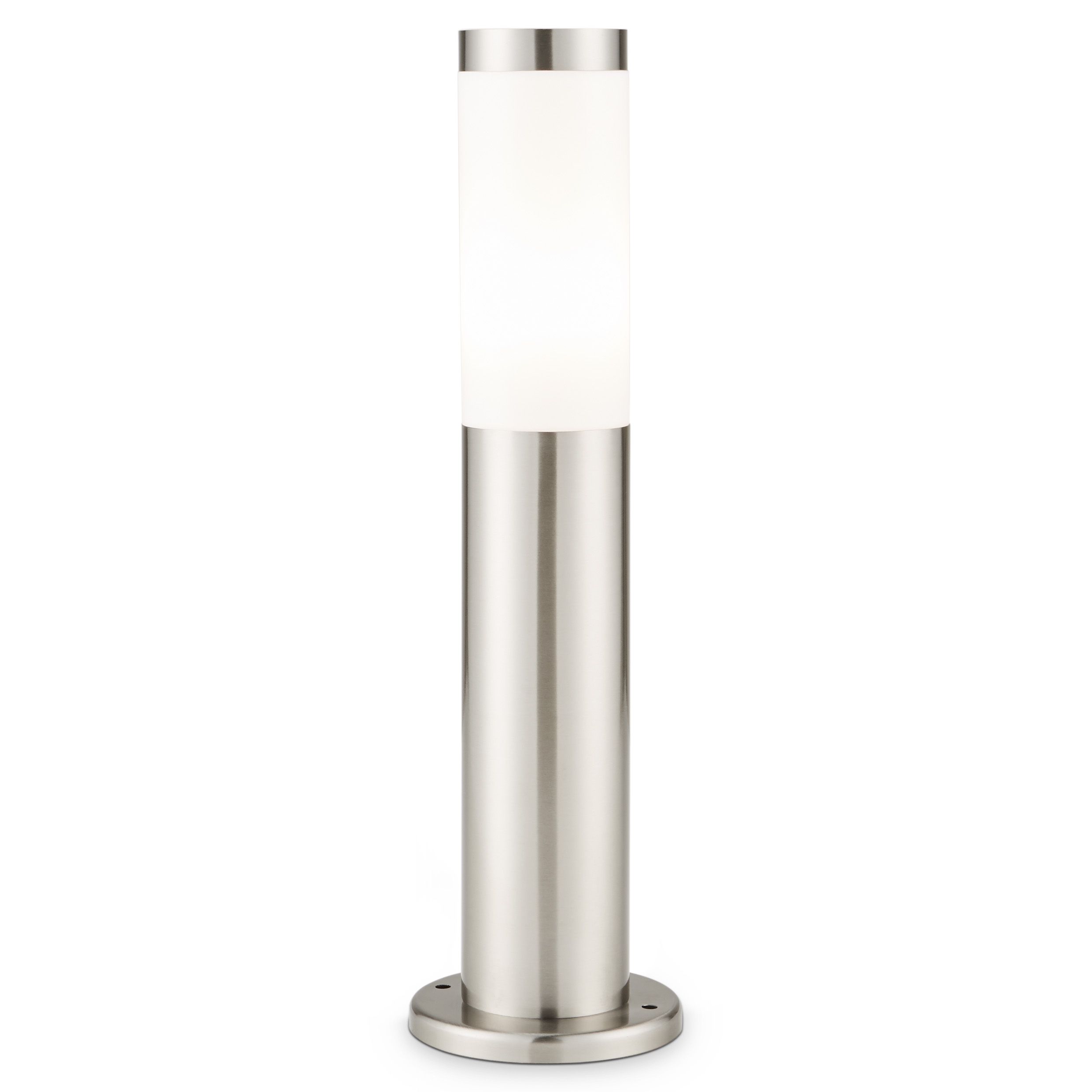Blooma Hollis Silver effect Mains-powered 1 lamp Halogen Post light (H)450mm
