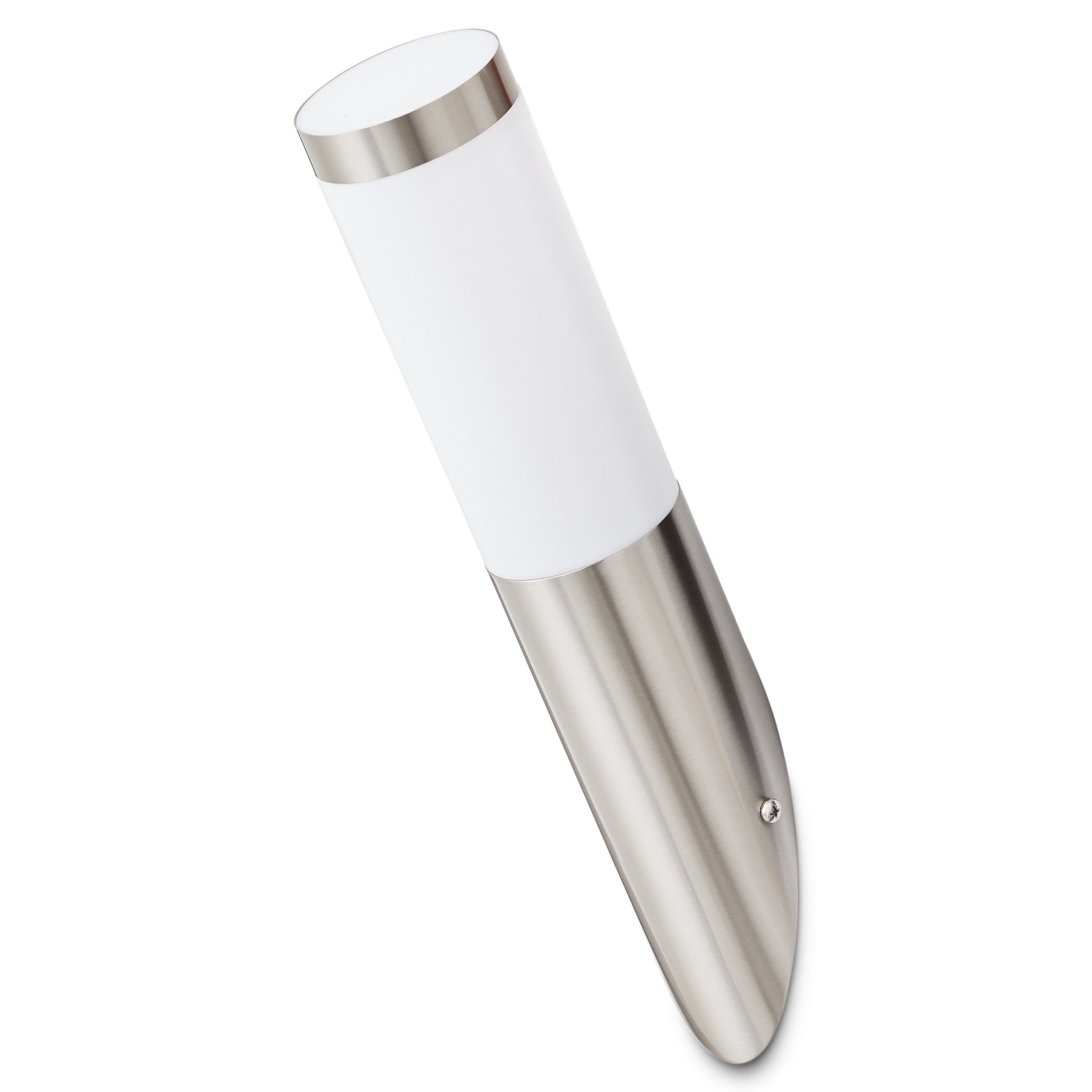 Blooma Hollis Silver effect Mainspowered Halogen Outdoor Tube Wall